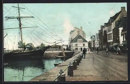 AK Le Croisic, Quai de la Grande, Chambre, Place d`Aiguillon