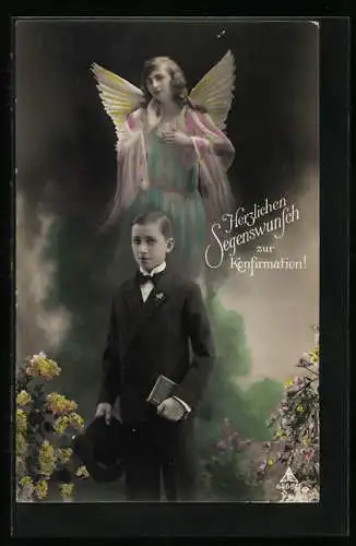 AK Engel wacht über einen Jungen bei seiner Konfirmation