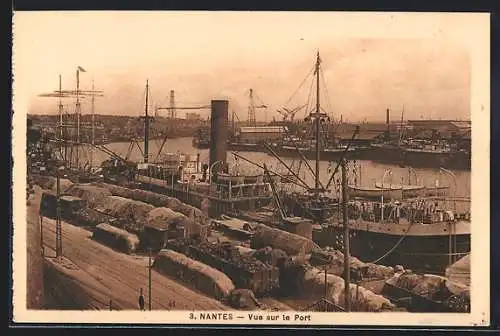 AK Nantes, Vue sur le Port