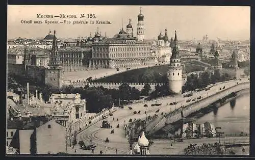 AK Moscou, Vue generale du Kremlin