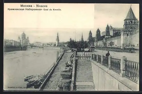 AK Moskau, Quai du Kremlin, Kai am Kreml