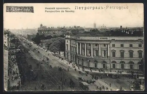 AK Pétrograd, Perspective de Nevsky