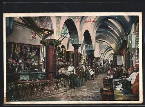 AK Constantinople, Intérieur du Grand Buzar