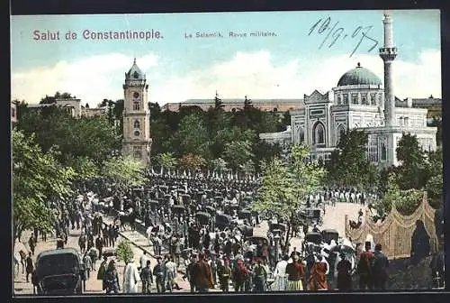 AK Constantinople, Le Selamlik, Revue miilitaire