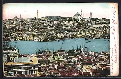 AK Constantinople, Corne d`or et Stamboul