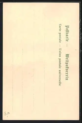 Lithographie Griechenland, Zeus, Merkur im Porträt, Minerva, Wappen