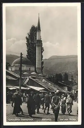AK Sarajewo, auf dem Markt, Moschee
