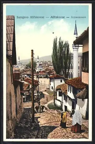 AK Sarajewo, Alifakovac, Häuser und Moscheen