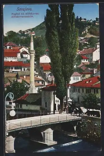 Künstler-AK Sarajewo, Pogled na Alifakovac