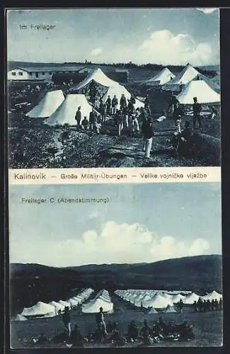 AK Kalinovik, Grosse Militärübung, Abendstimmung im Freilager C