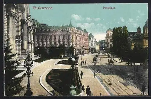 AK Bukarest, Partie am Postplatz