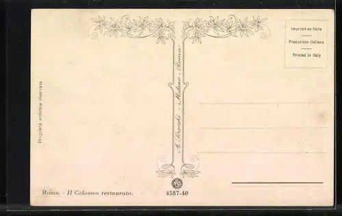 AK Roma, Il Colosseo restaurato