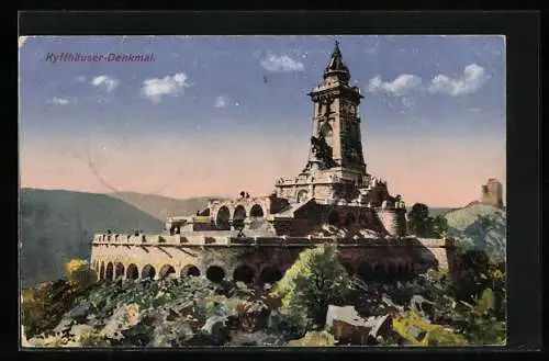 AK Blick auf das Kyffhäuser-Denkmal