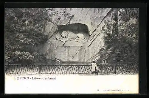 AK Luzern, Löwendenkmal