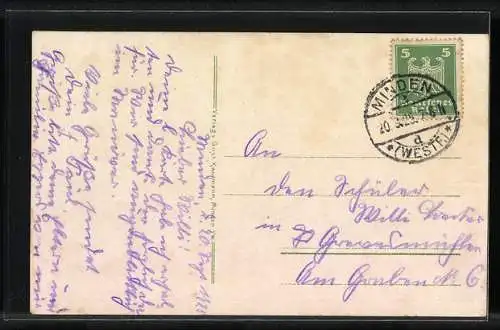 AK Porta Westfalica, Kaiser Wilhelm-Denkmal