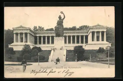 AK München, Bavaria mit Ruhmeshalle