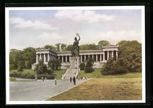 AK München, Bavaria mit Ruhmeshalle