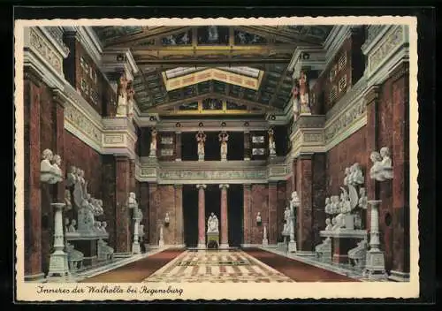 AK Regensburg, Inneres der Walhalla