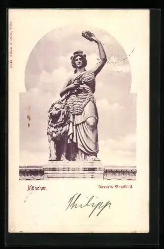 AK München, Bavaria-Standbild