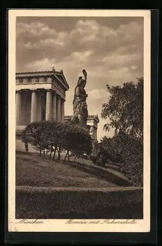 AK München, Bavaria mit Ruhmeshalle