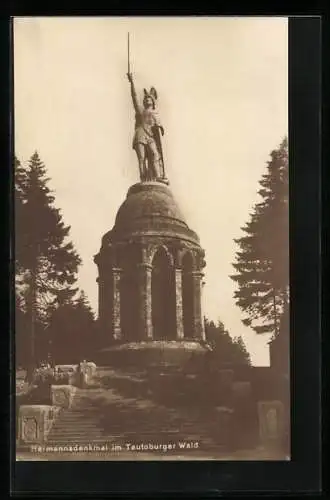 AK Detmold, am Hermannsdenkmal