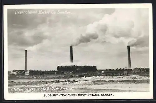 AK Sudbury /Ontario, International Nickel Co. Smelter