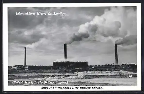 AK Sudbury /Ontario, International Nickel Co. Smelter