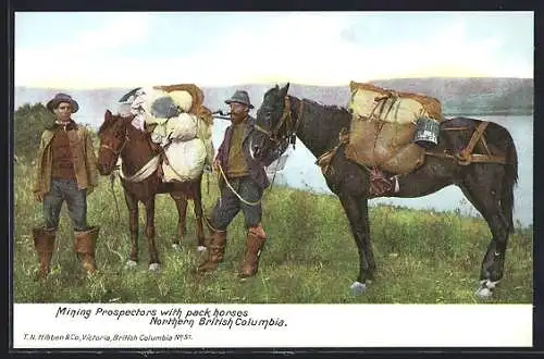 AK Northern British Columbia, Mining Prospectors with pack horses