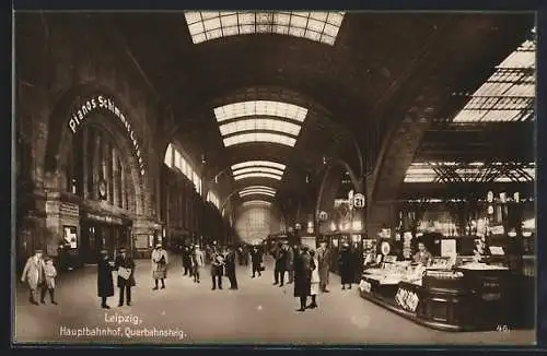 AK Leipzig, Hauptbahnhof, Querbahnsteig