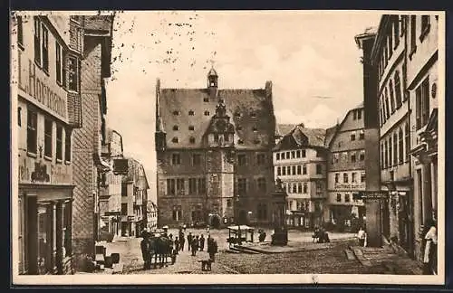 AK Marburg, Szene am Marktplatz