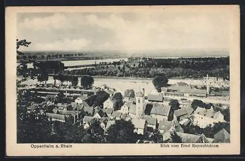 AK Oppenheim a. Rhein, Blick vom Ernst Ruprechtsturm