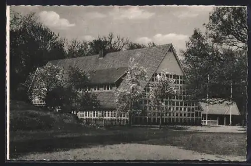 AK Wingst, Jugendherberge Waldhof, Aussenansicht