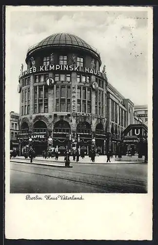 AK Berlin-Tiergarten, Gasthof Haus Vaterland