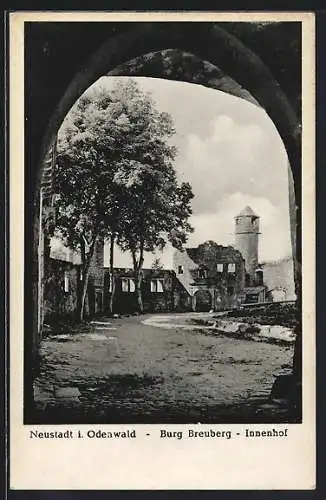 AK Neustadt i. Odenwald, Burg Breuberg, Innenhof