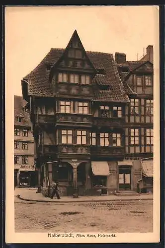 AK Halberstadt, Altes Haus am Holzmarkt
