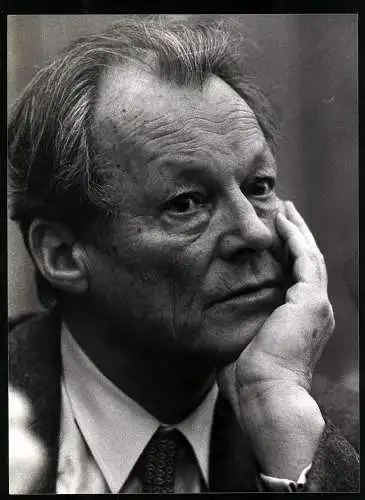 Fotografie Richard Schulze-Vorberg, Bonn, SPD Politiker Willy Brandt