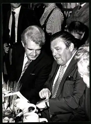 Fotografie Werner Schüring, Bonn, CSU Politiker Franz-Josef Strauss