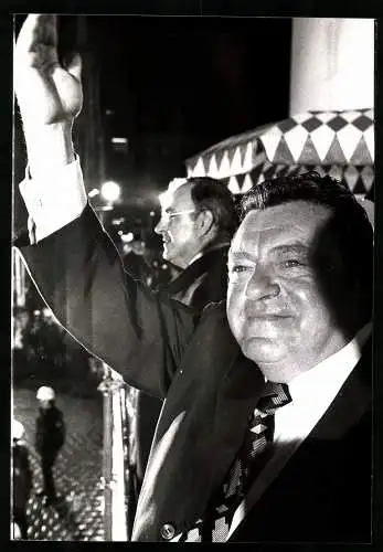 Fotografie Sven Simon, Bonn, Politiker Franz-Josef Strauss & Helmut Kohl