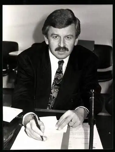 Fotografie Sepp Spiegl, Bonn, Portrait FDP-Politiker Jürgen Möllemann