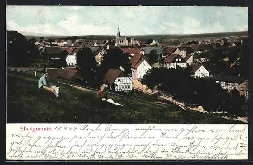 AK Elbingerode, Teilansicht mit Blick zur Kirche