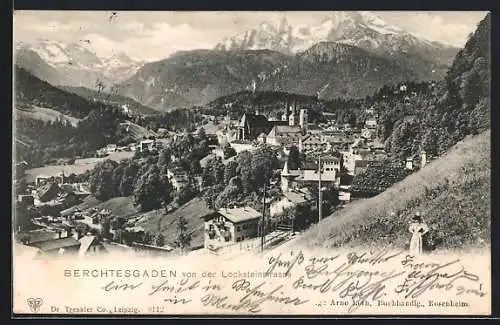 AK Berchtesgaden, Teilansicht von der Locksteinstrasse aus