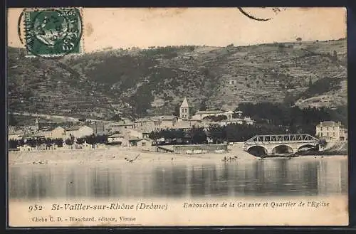 AK St-Vallier-sur-Rhône, Embouchure de la Galaure et Quartier de l`Église