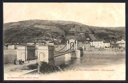 AK Saint-Vallier-sur-Rhône, Pont suspendu