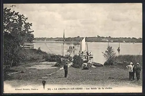 AK La Chapelle-sur-Erdre, Les bords de la rivière