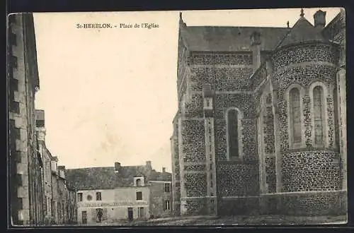 AK Saint-Herblon, Place de l`Église