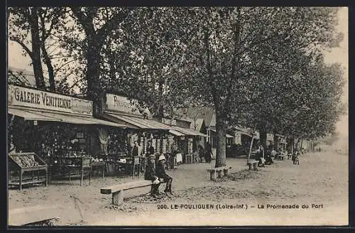 AK Le Pouliguen, La Promenade du Port