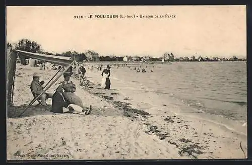 AK Le Pouliguen, Un coin de la plage