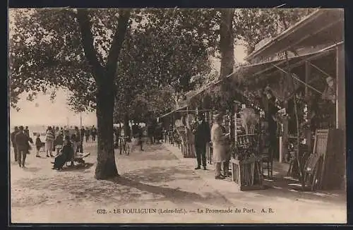 AK Le Pouliguen, La Promenade du Port