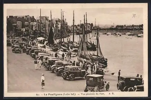 AK Le Pouliguen, Vue générale du port