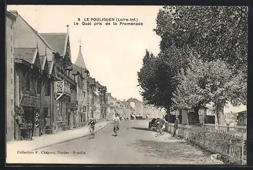 AK Le Pouliguen, Le Quai pris de la Promenade